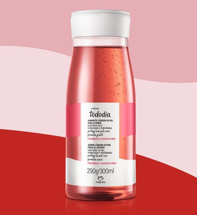 Tododia Jabón líquido frambuesa y pimienta rosa 300 ml
